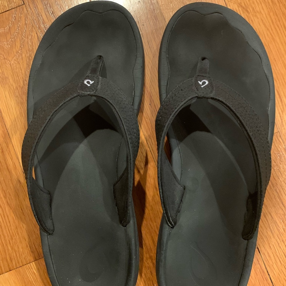 Olukai Ohana Womens Sandals Black, Sz 9 M